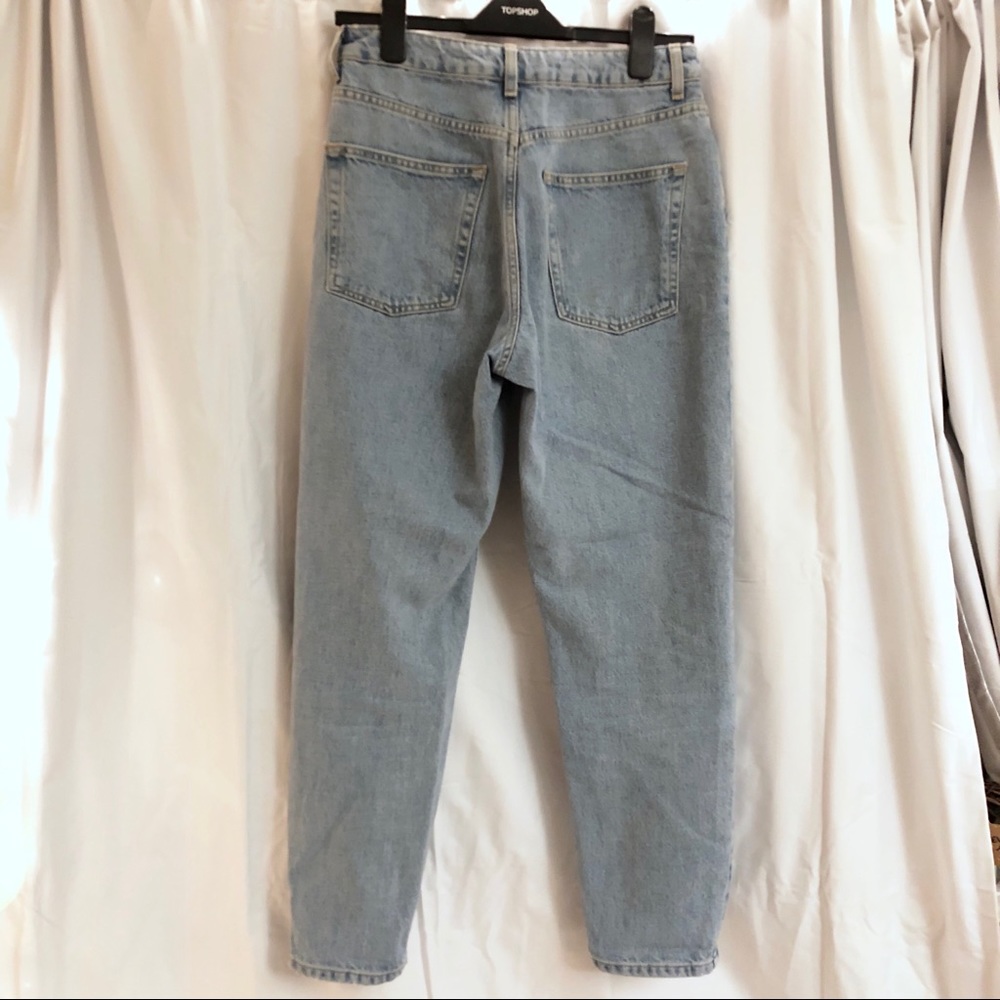 Topshop Light Wash High Rise Mom Jeans - Picture 3 of 3